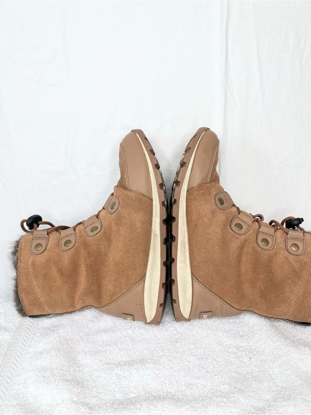 Sorel Explorer Brown Waterproof Boots Suede Women’s Size 6 NY2329 Winter Snow